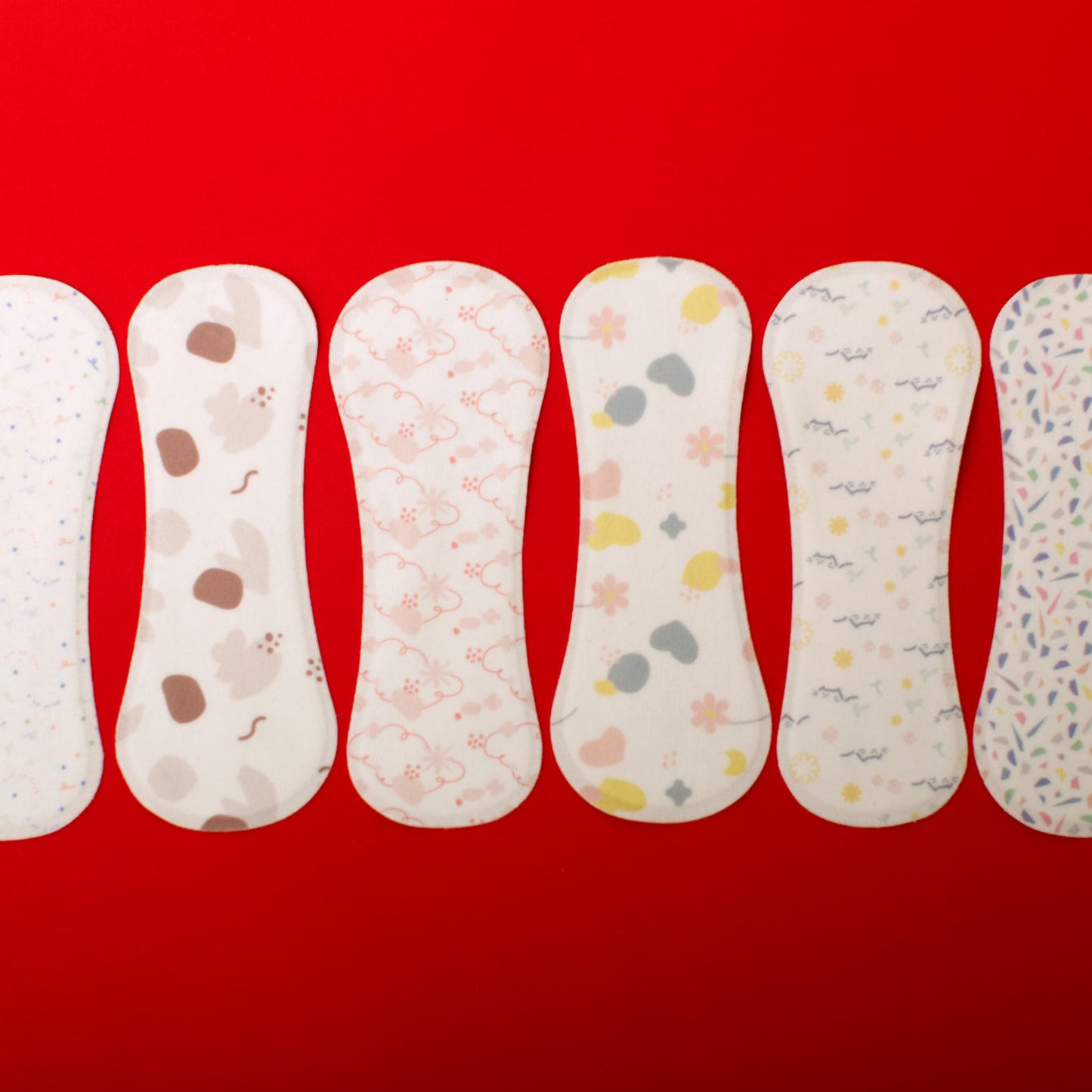 What is the Complete Kit? A set of lightweight, ultra-thin reusable panty liners in various soft patterns, designed with patented snap-free technology for comfort and easy care.